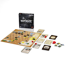 Capstone Games Watergate player mat interaction showing tactical planning.