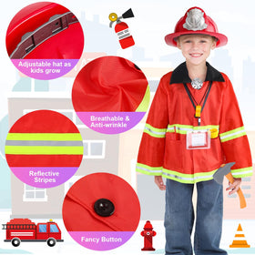 Captain Chaowing firefighter hat completes the authentic firefighter look for kids.