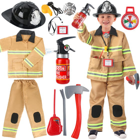 Captain Chaowing firefighter jacket for kids with a realistic look and durable fabric