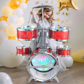 CAPTAIN CHAOWING Includes stool, drumsticks, pedal, and cymbal for a complete starter set.