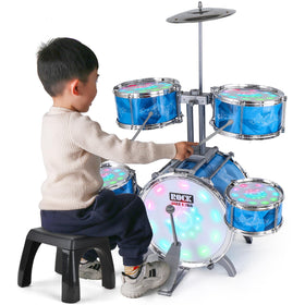 Captain Chaowing kids drum set with lights enhances playtime rhythm