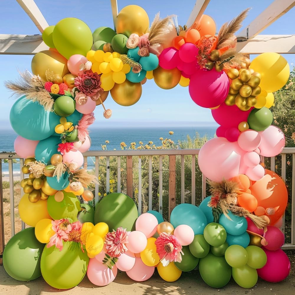 Captank pastel green lime balloons complement tropical themes and greenery-forward decor.