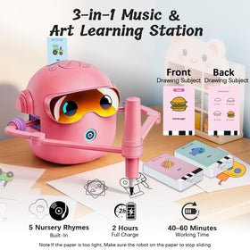CaraSuL drawing robot with color pens enables guided art sessions