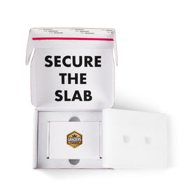 Card Delivery Excellence microfiber cloth removes dust and fingerprints before grading.