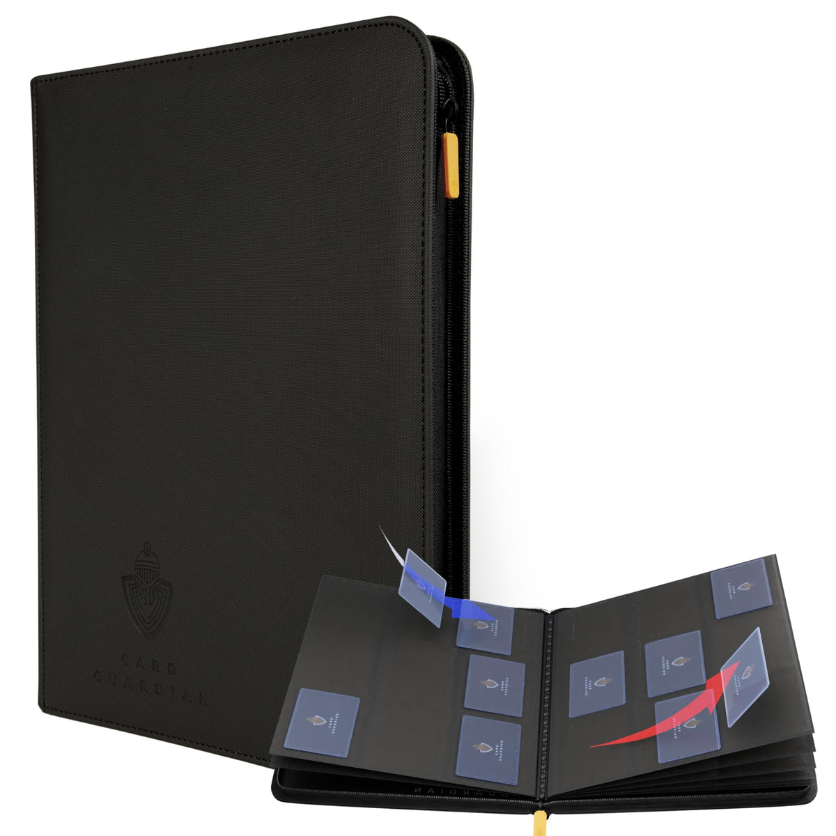Card Guardian 9-pocket binder front cover offers premium protection for your collection.