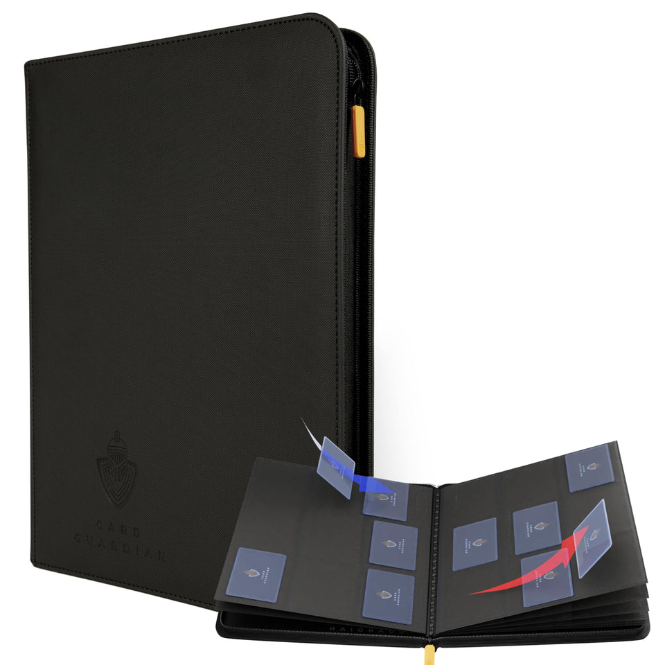 Card Guardian 9-pocket binder front cover offers premium protection for your collection.