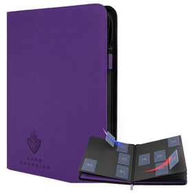 Card Guardian 9-pocket binder front cover shows durable design protecting cards.