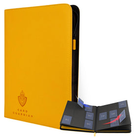 Card Guardian 9-pocket binder front cover provides sturdy, protective storage for collectible cards.