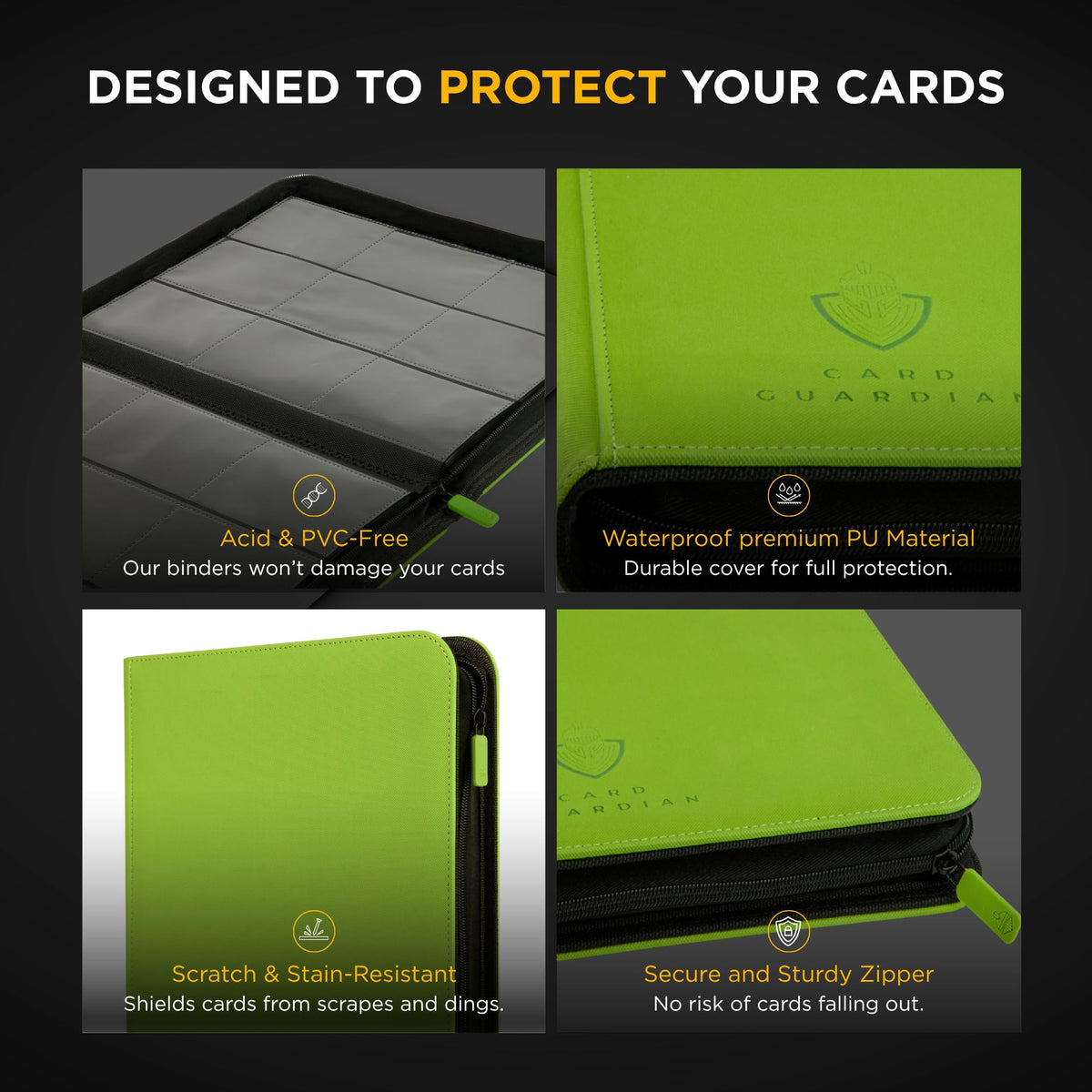 Card Guardian side-loaded pockets enable quick card access