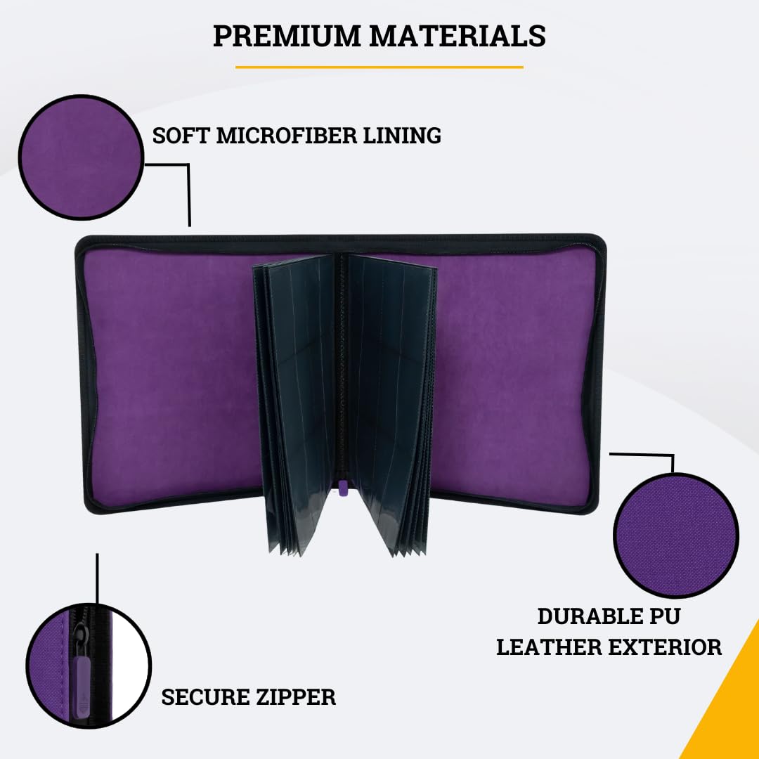 Card Guardian open binder shows capacity for up to 480 cards.