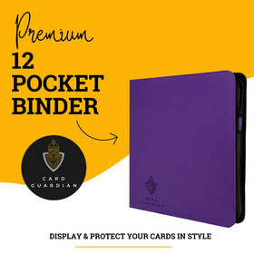 Card Guardian binder with zipper closure secures cards during travel.