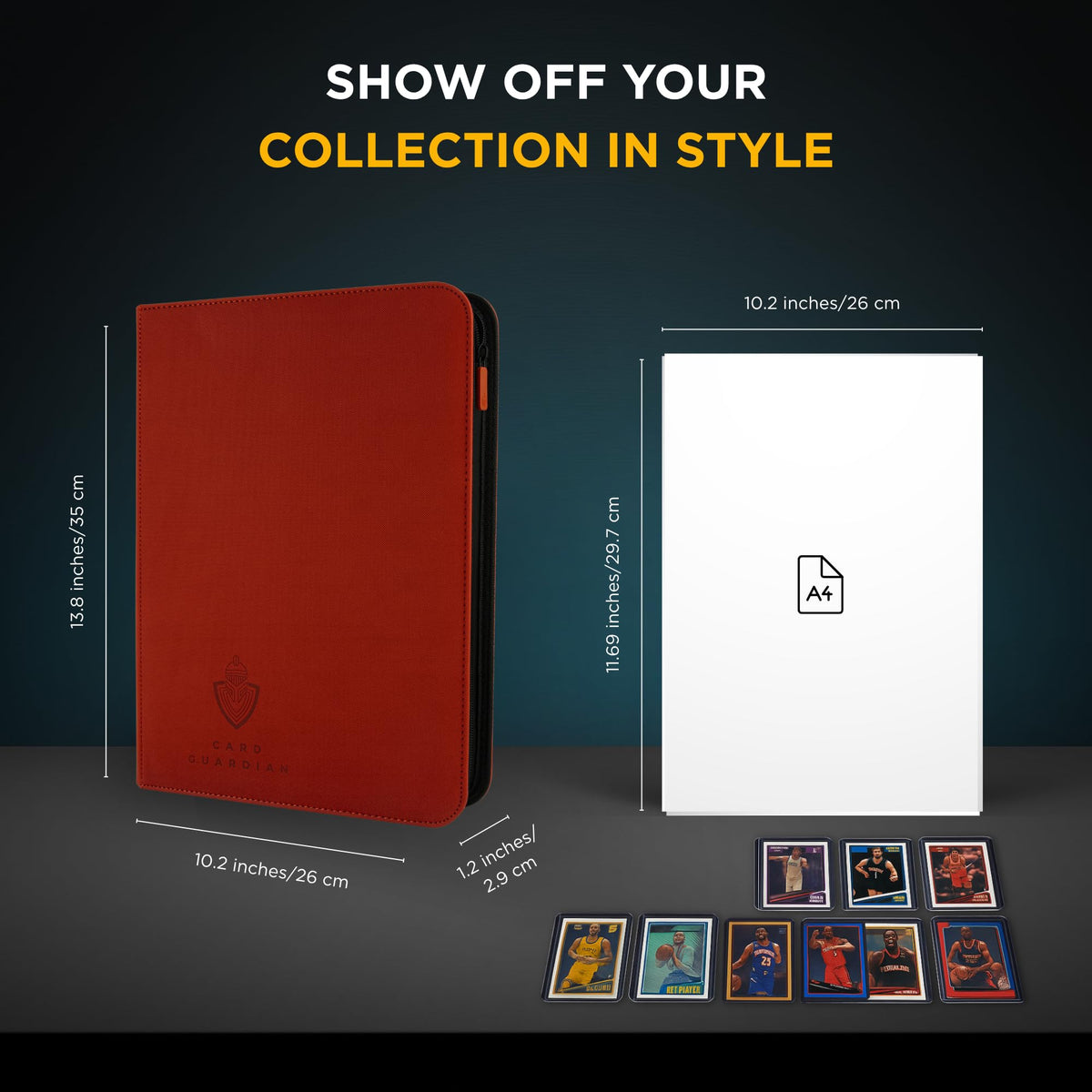 Card Guardian dimensions 13.8 by 9.64 inches for standard card compatibility