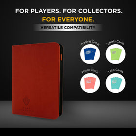 Card Guardian hard-cover back protecting cards from bends and pressure