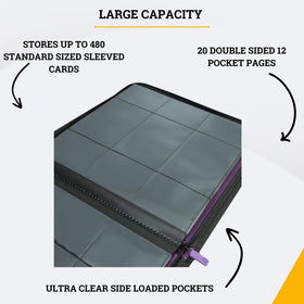 Card Guardian side-loading pockets allow easy insertion and removal.