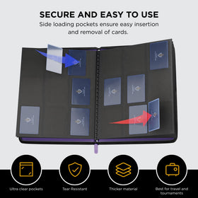Card Guardian side-loading pockets allow easy access to cards.