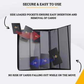 Card Guardian binder dimensions 13.8 by 13 inches for standard sleeves