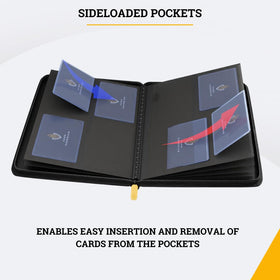 Card Guardian protective hard cover back and sturdy binding for durability