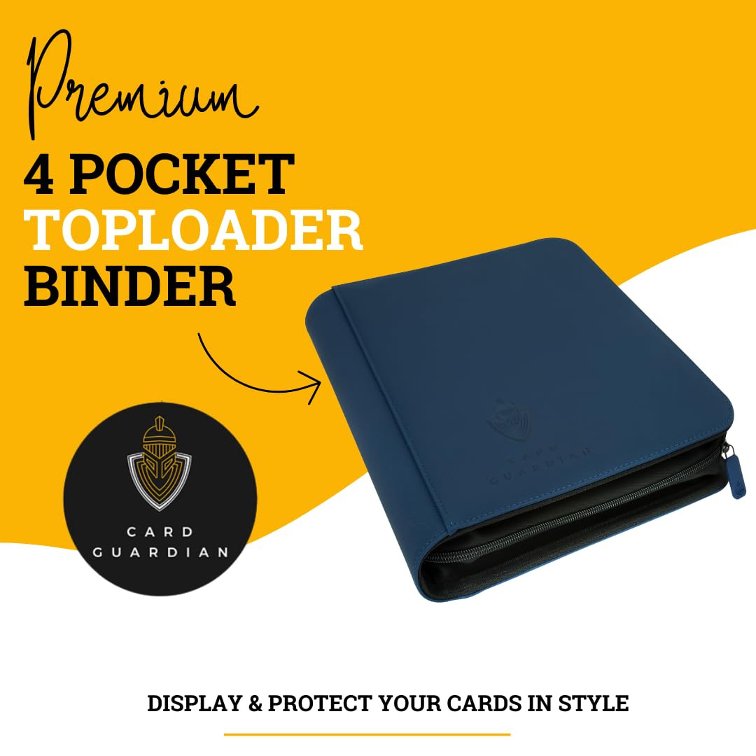 Card Guardian binder side-loaded pockets keep cards secure during transport.