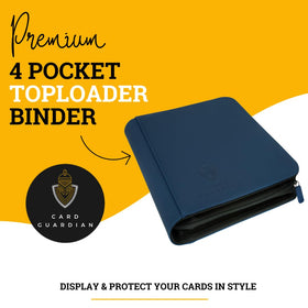 Card Guardian binder side-loaded pockets keep cards secure during transport.