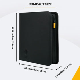 Card Guardian binder size helps plan storage and transport.