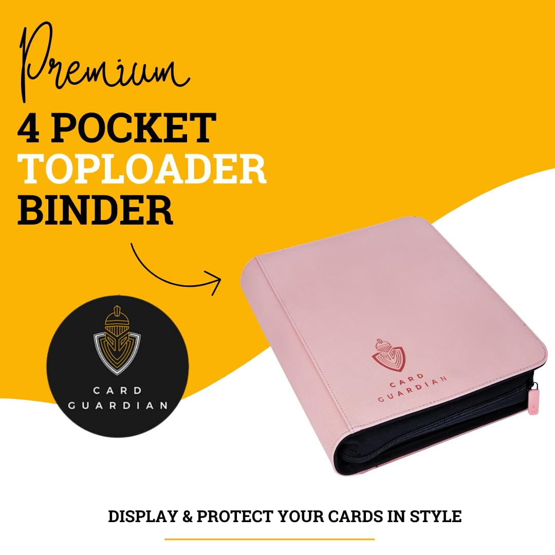 Card Guardian top loader binder zipper closure keeps cards secure during transport
