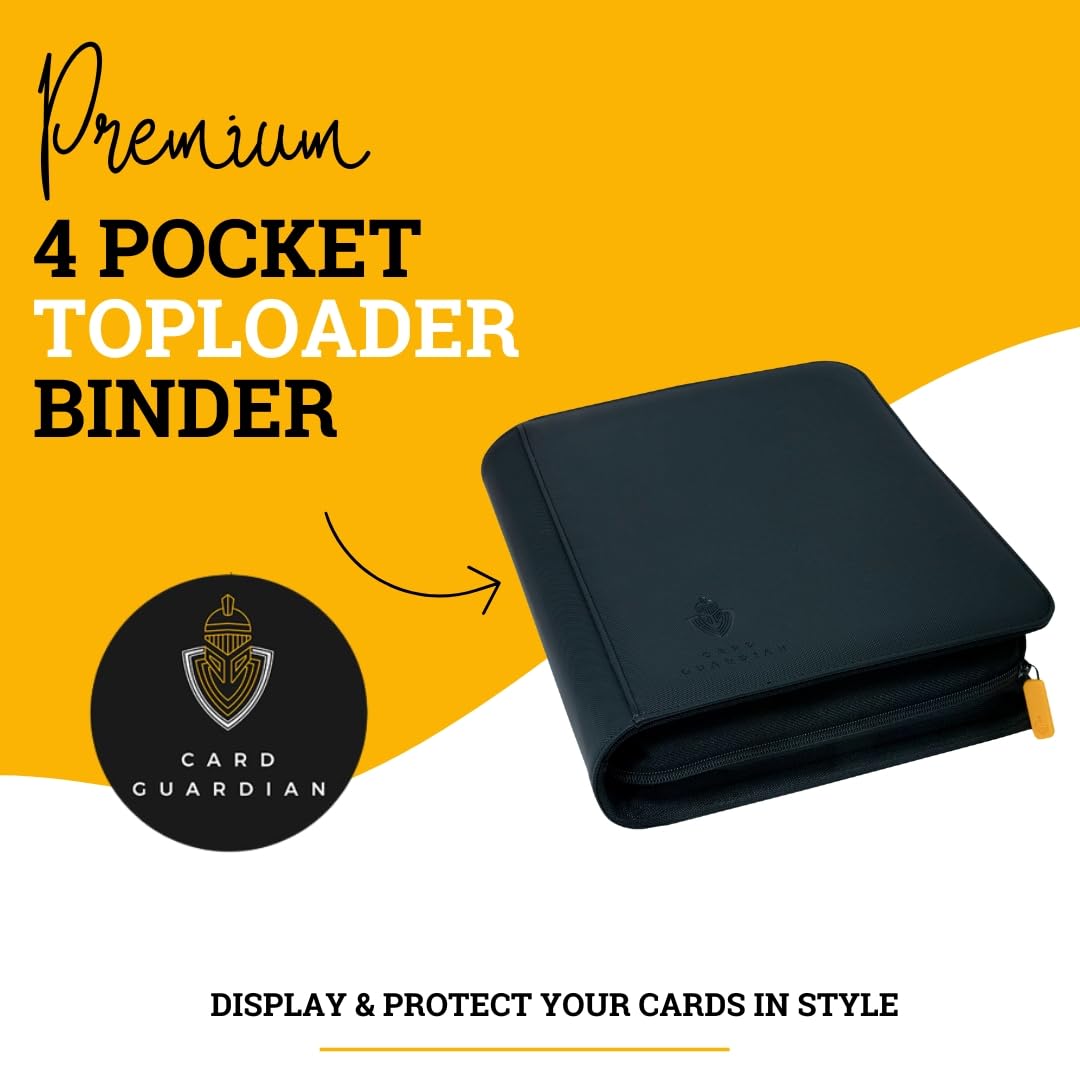 Card Guardian binder zipper closure keeps contents secure during travel.