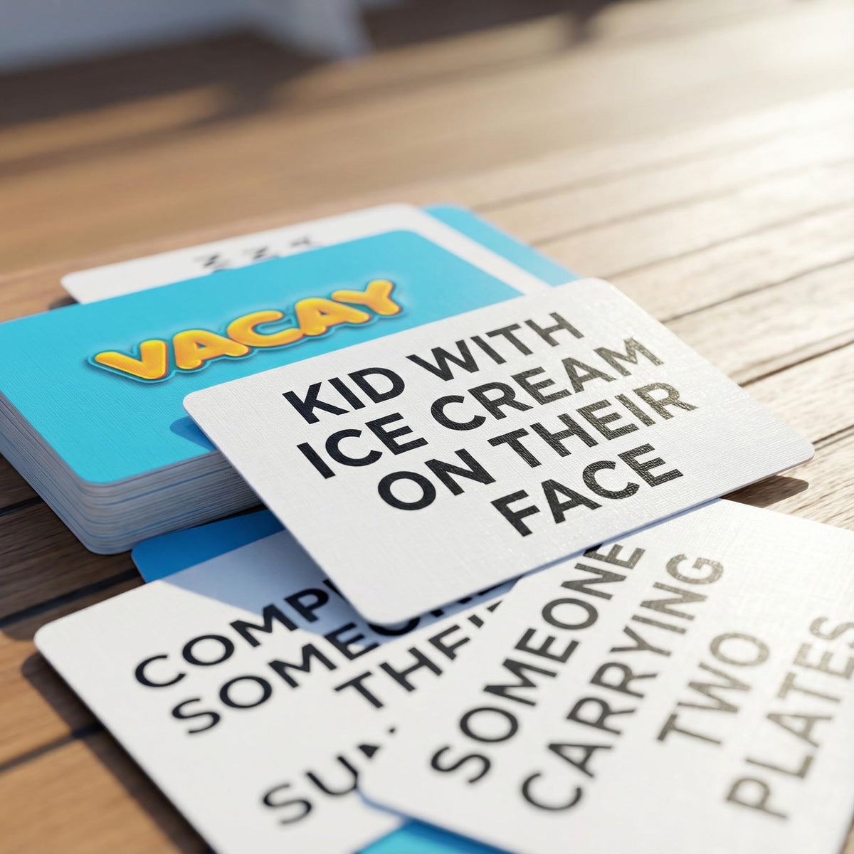 Card Plug Vacay classic-mode keeps evenings lively without screen-time.