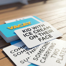 Card Plug Vacay classic-mode keeps evenings lively without screen-time.
