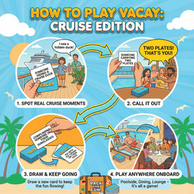 Card Plug Vacay compact-durable pack is ideal for on-the-go cruise packing.