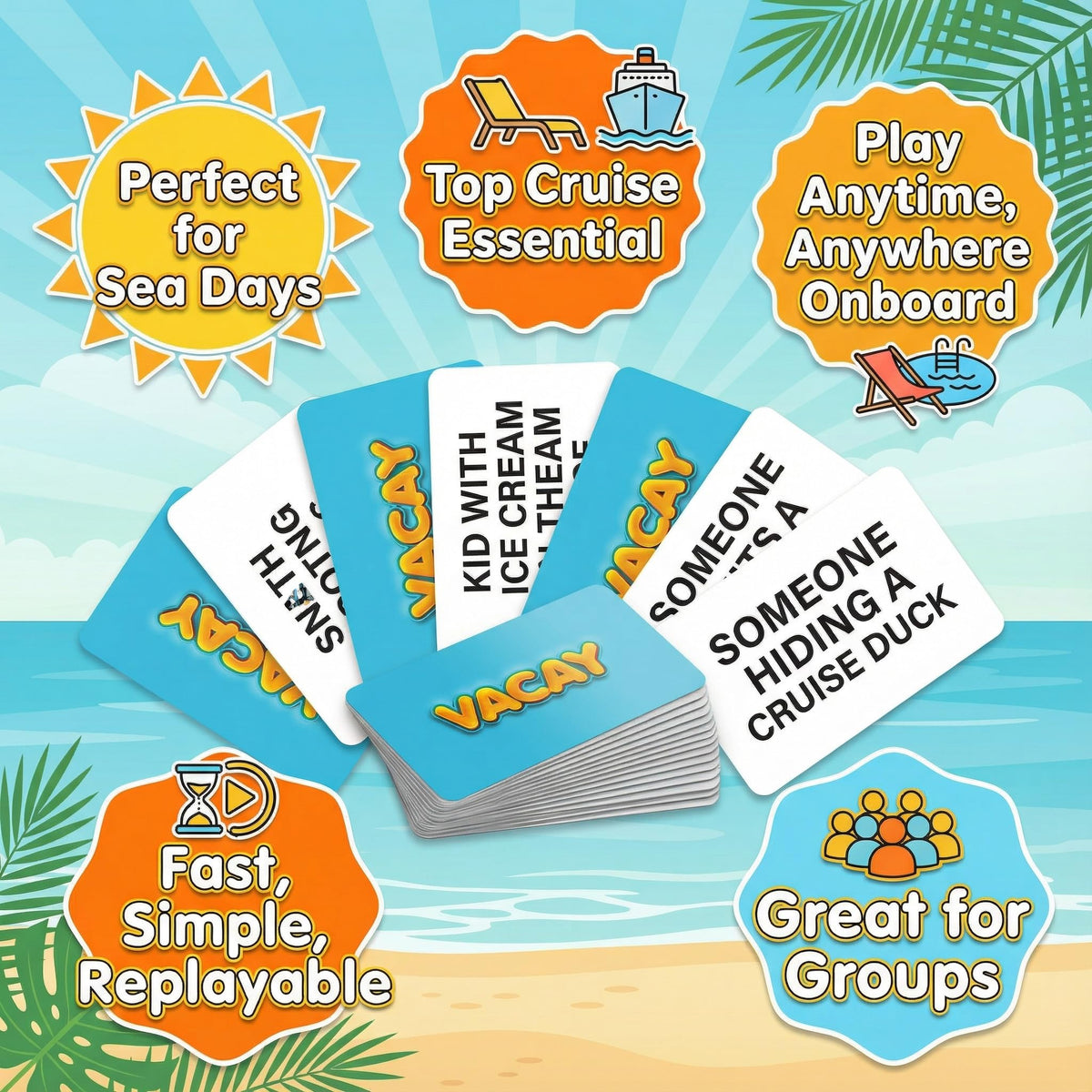 Card Plug Vacay continuous-cruise-challenge keeps prompts alive across the voyage.