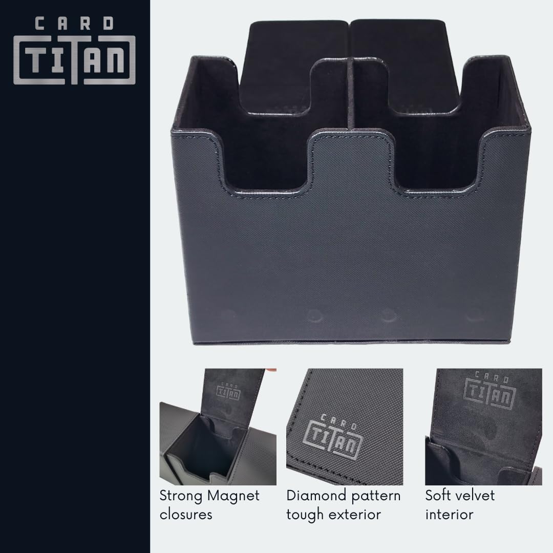 Card Titan Slab Box lids lie flat for unobstructed access