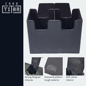Card Titan Slab Box lids lie flat for unobstructed access