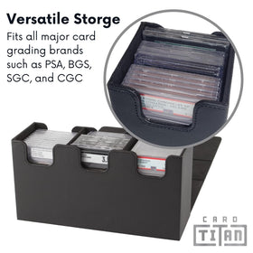 Card Titan Slab Box magnetic closures lie flat for unobstructed, full-collection viewing.