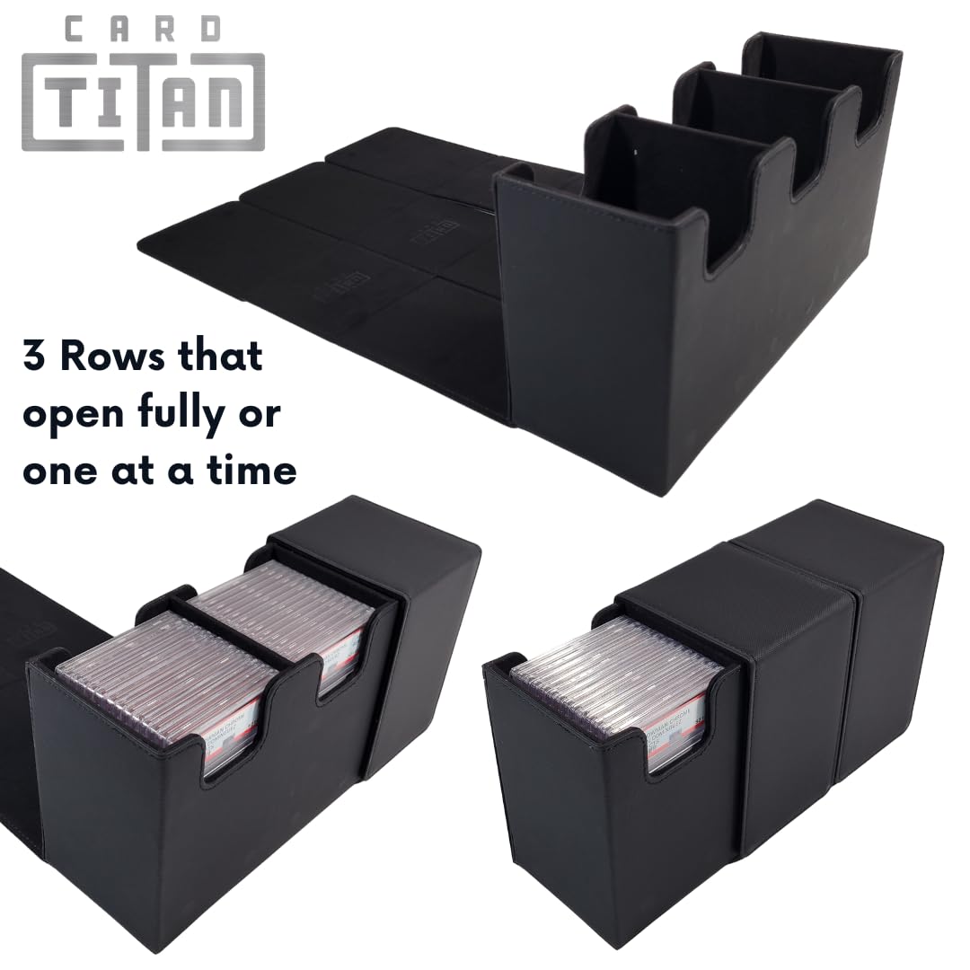 Card Titan Slab Box fits up to 42 PSA slabs for organized storage.
