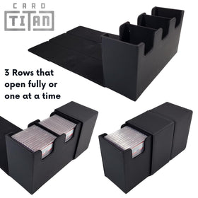 Card Titan Slab Box fits up to 42 PSA slabs for organized storage.