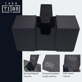 Card Titan Slab Box soft felt interior cushions and protects valuable slabs.