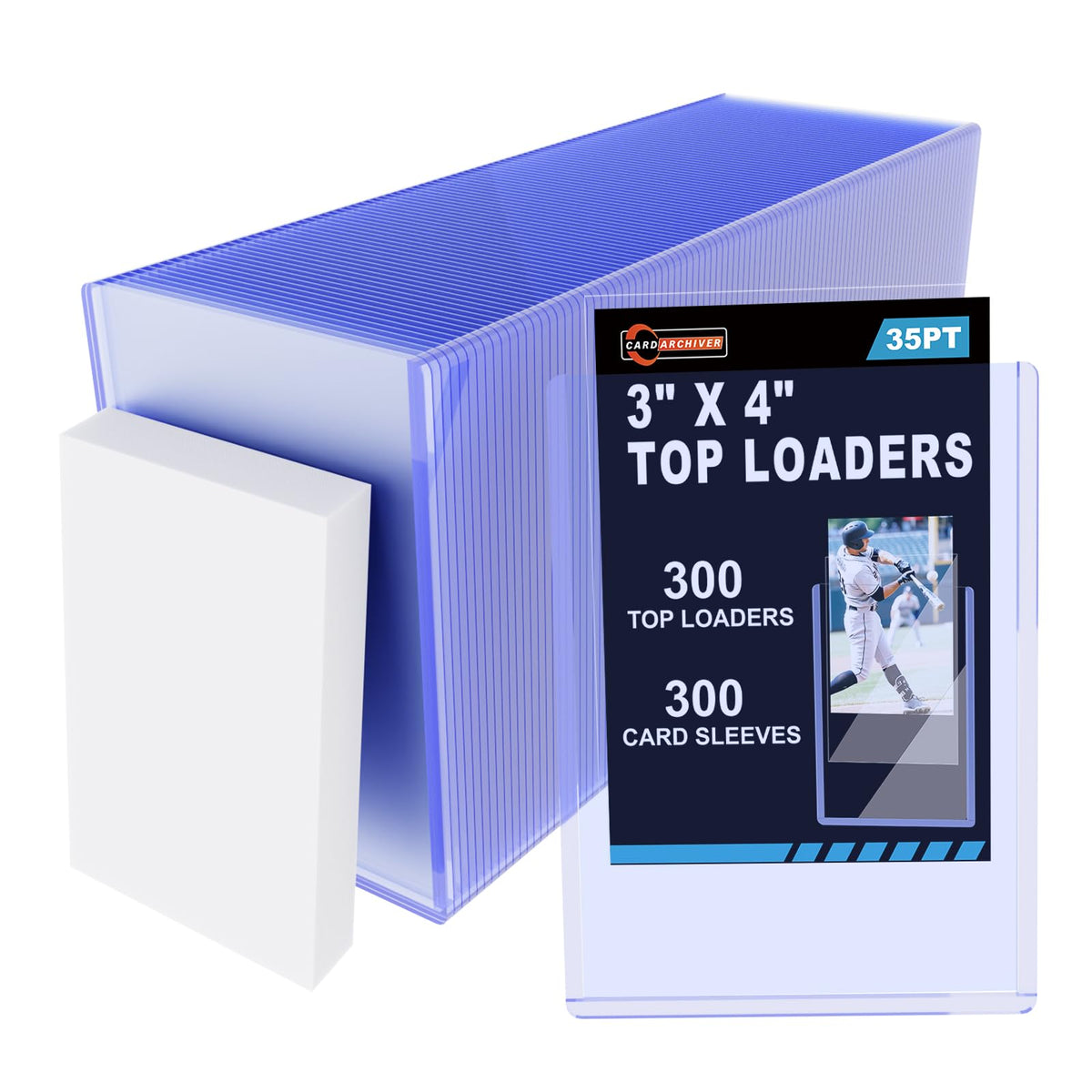 CARDARCHIVER 600ct set provides bulk protection for 3x4 cards, ideal for collectors.