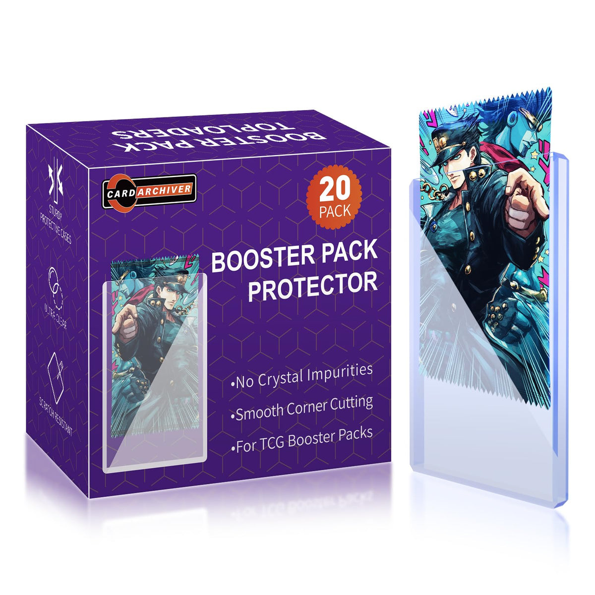 Cardarchiver booster pack toploader 20 count keeps packs pristine and ready for display