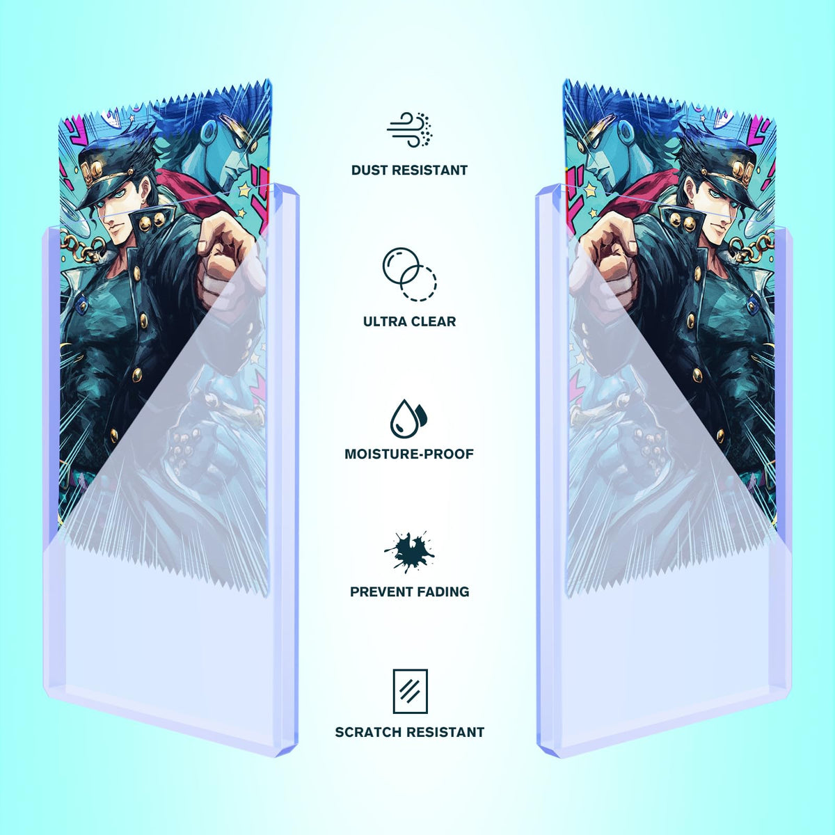 Cardarchiver dust shield toploader with viewing clear window for quick identification of contents