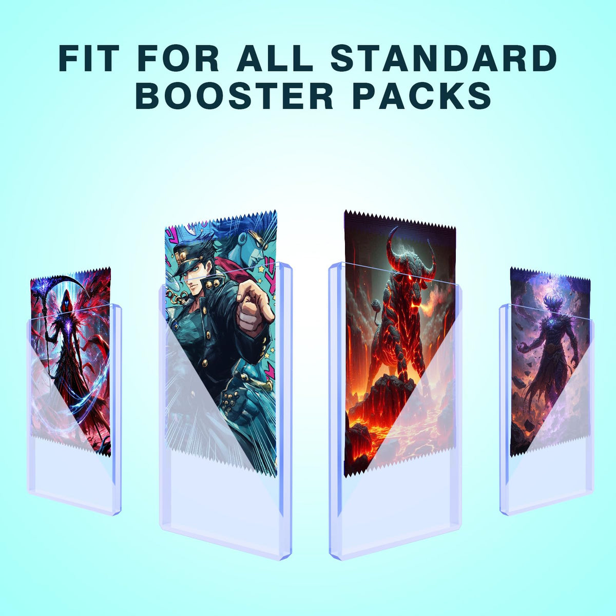 Cardarchiver hard plastic protector case for standard booster packs ideal for travel