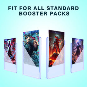 Cardarchiver hard plastic protector case for standard booster packs ideal for travel