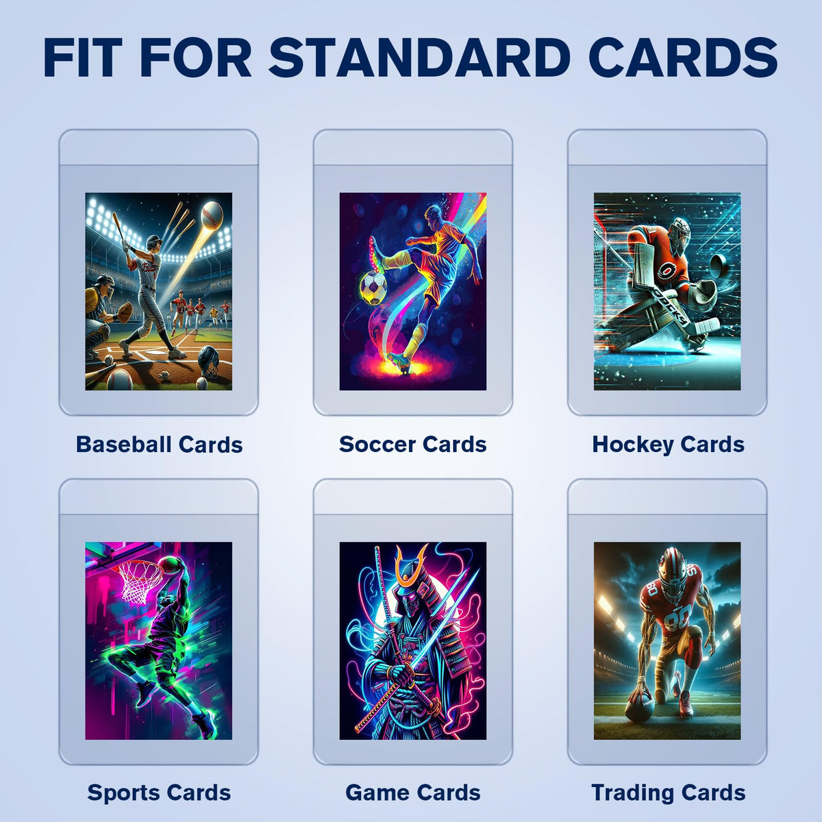 Cardarchiver protective sleeves showcase holofoil details with clear visibility.