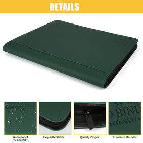 CardBinder 9-pocket page spread demonstrates high-capacity card storage
