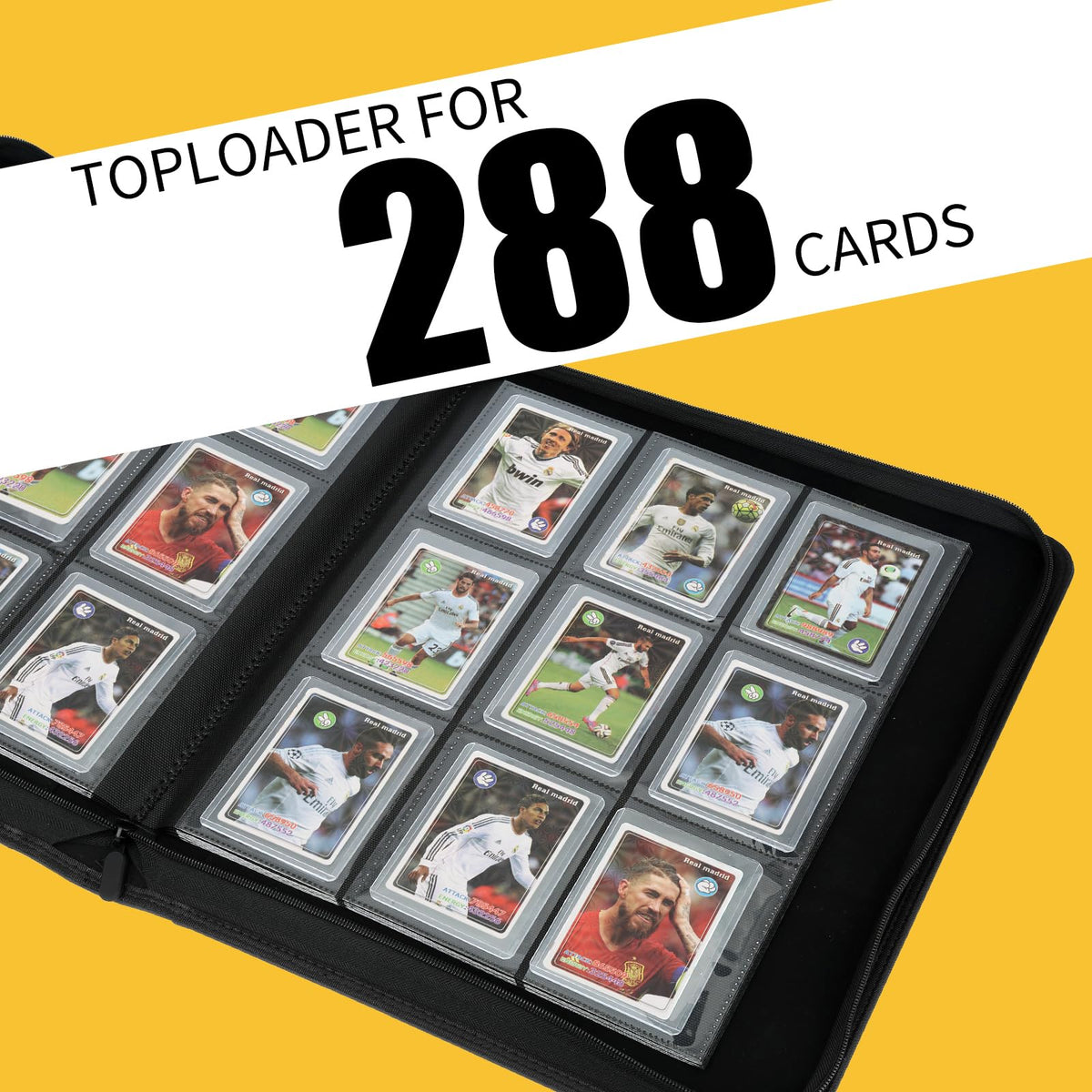 CardBinder PU-leather exterior emphasizes premium feel and durability