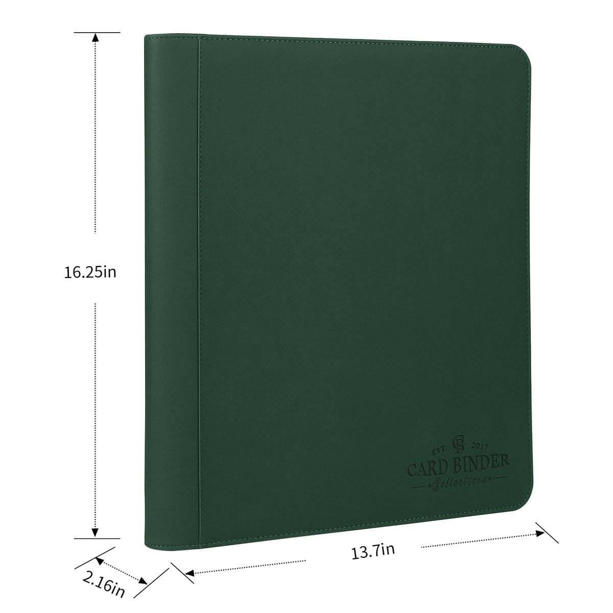 CardBinder Toploader hard case front view highlights durable PU exterior