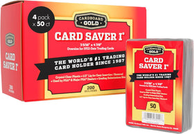 Cardboard Gold Card Saver 1 clear holder protecting trading cards for grading.