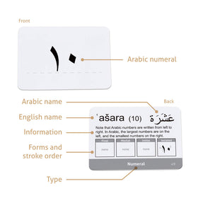CARDDIA Arabic flashcards with compact portable size for study anywhere
