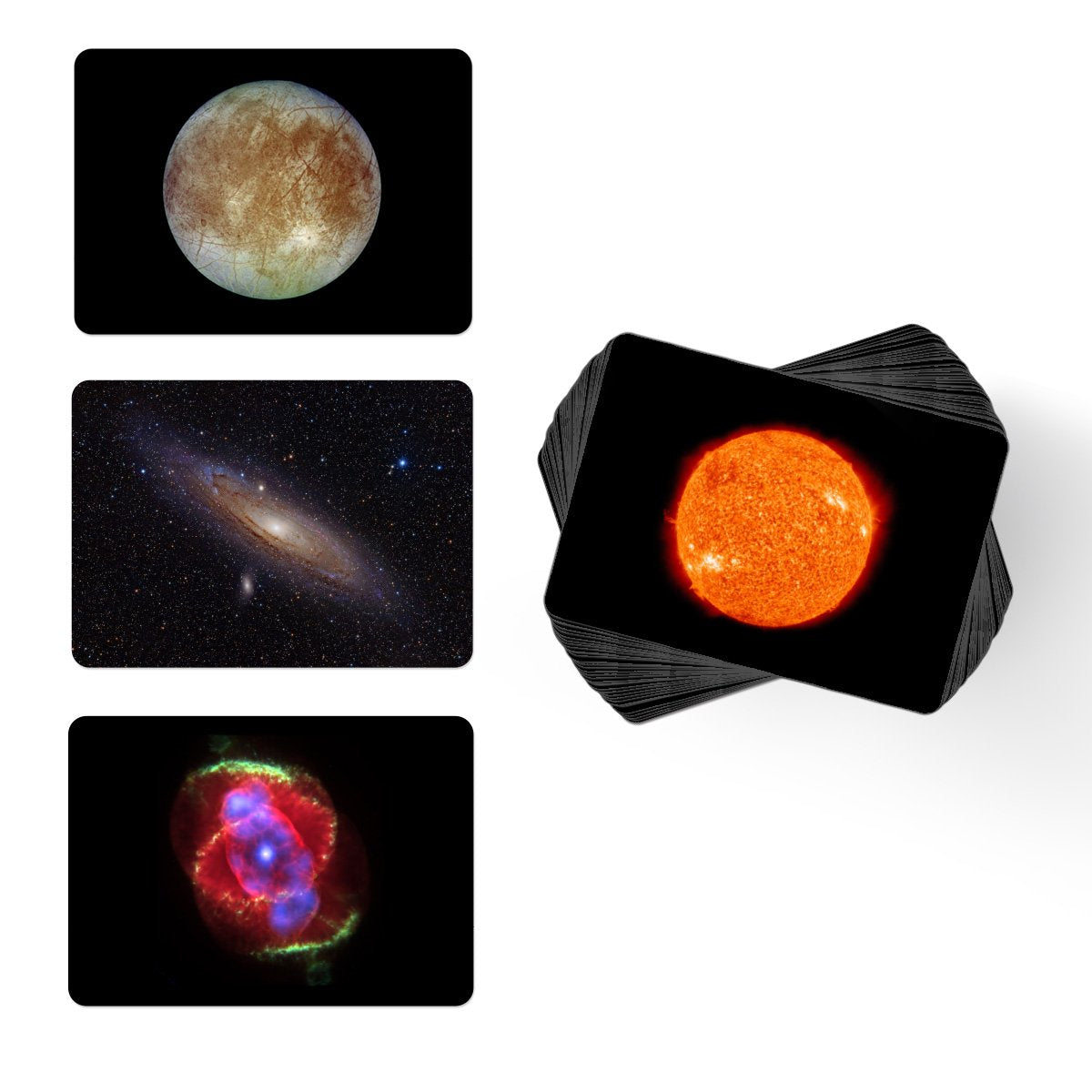 CARDDIA solar system planets flashcards image highlighting planets for quick recall.