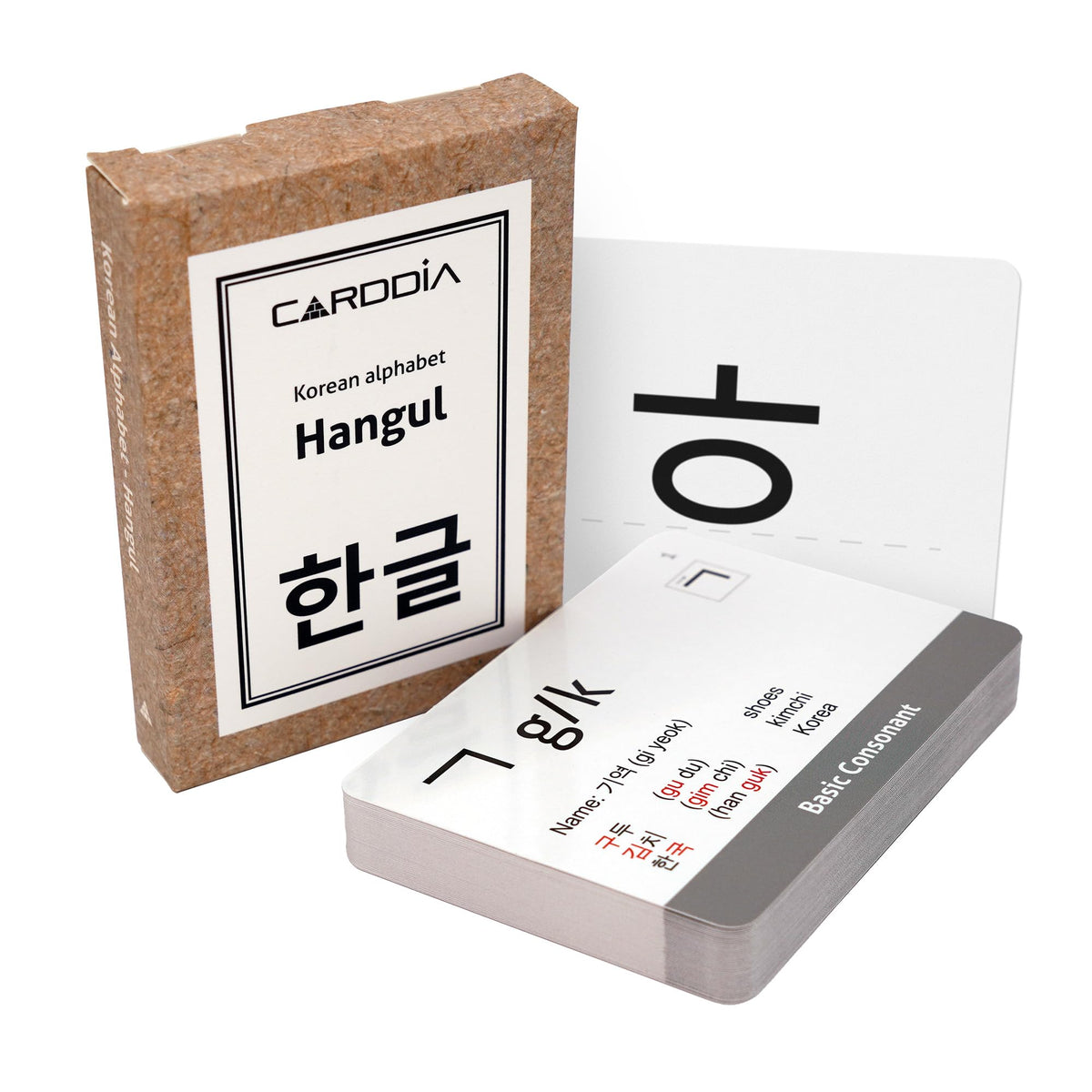 CARDDIA Hangul flashcards cover image for structured self-study