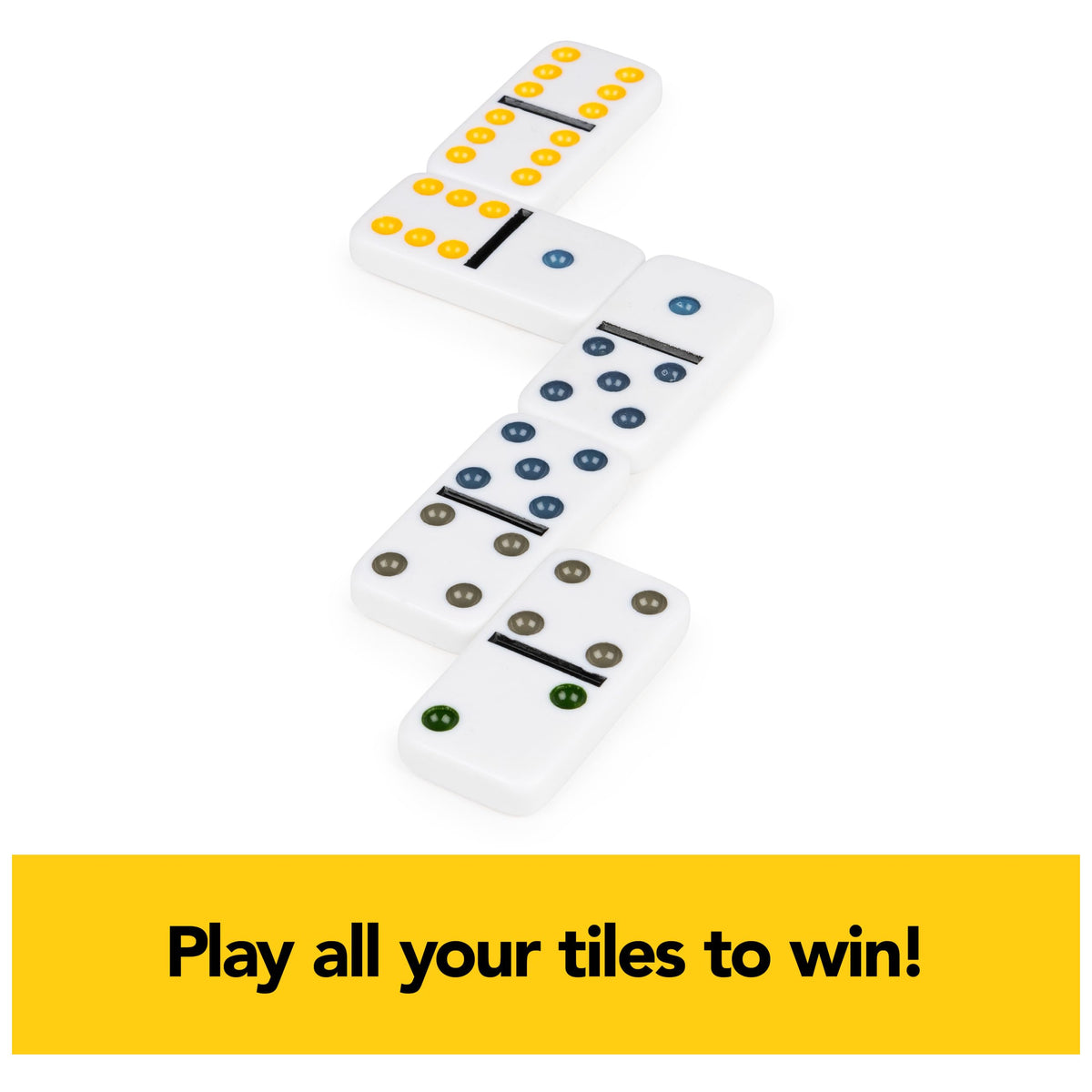 Aluminum carrying case open, showing organized domino pieces for travel